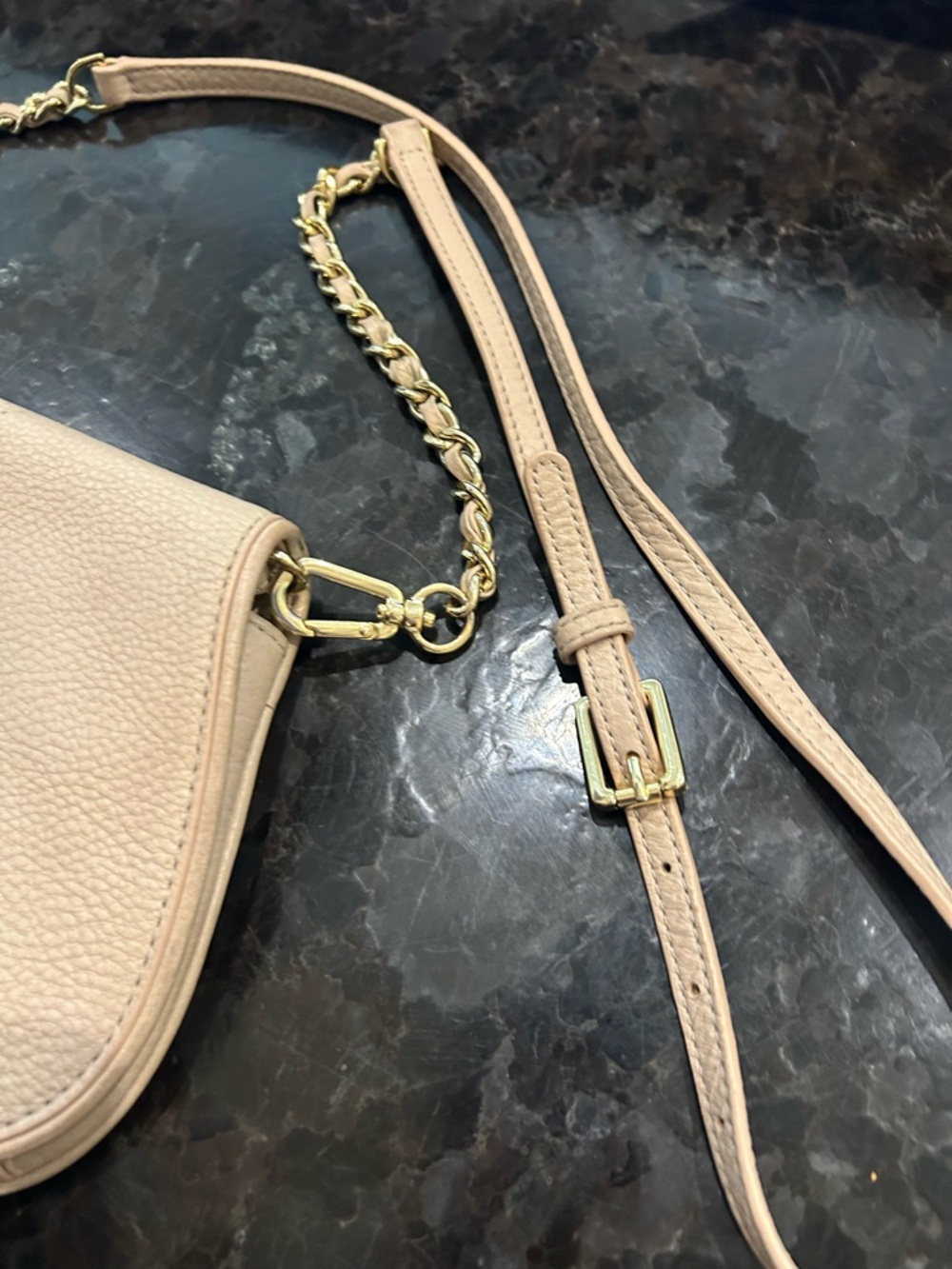 Tory Burch Britten leather crossbody Nude/Pink - Picture 6 of 8